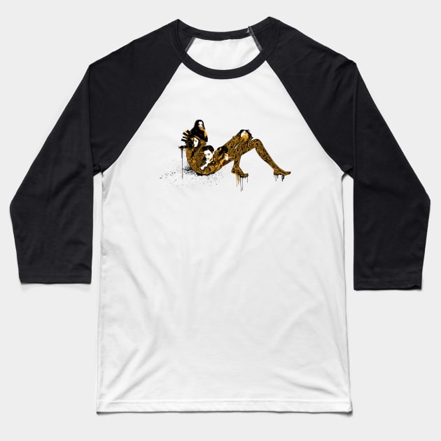 Smoke Baseball T-Shirt by MSB_Art